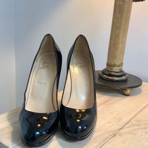 Christian Louboutin Black Patent Leather Pumps